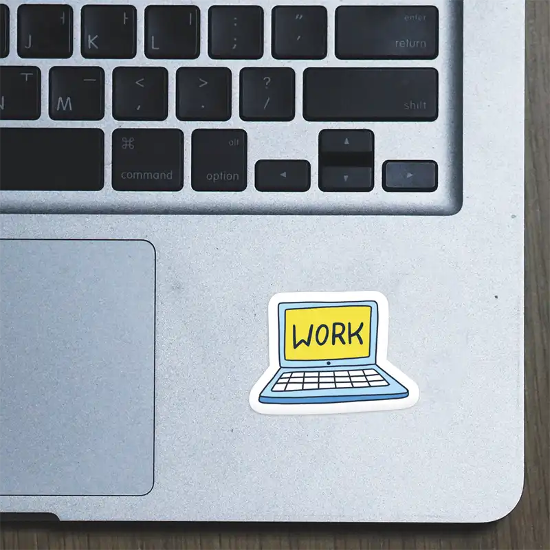 Work – Laptop Sticker