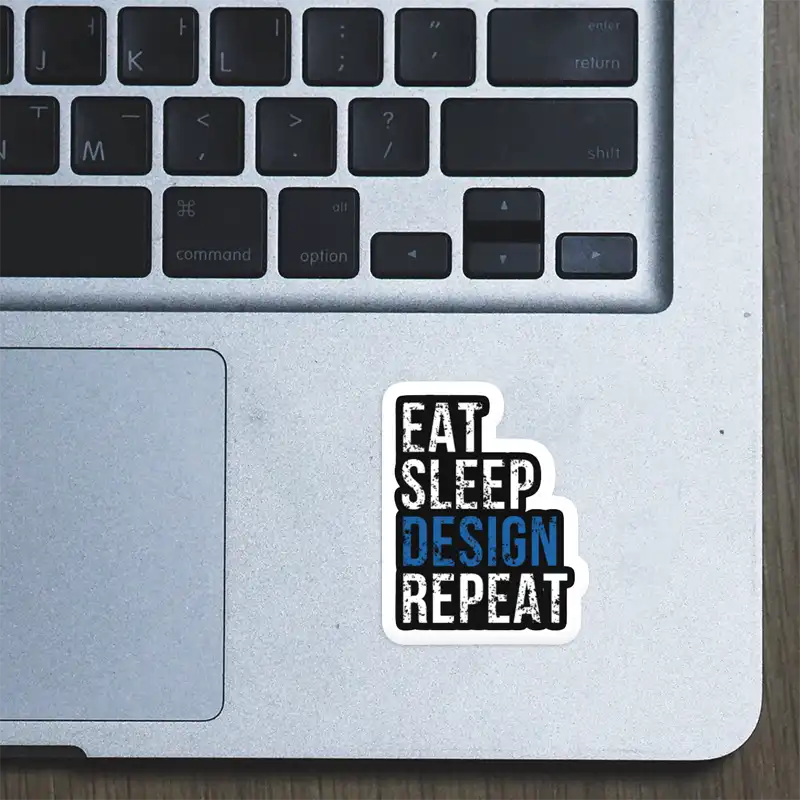 Buy Eat Sleep Design Repeat – Laptop Sticker in India