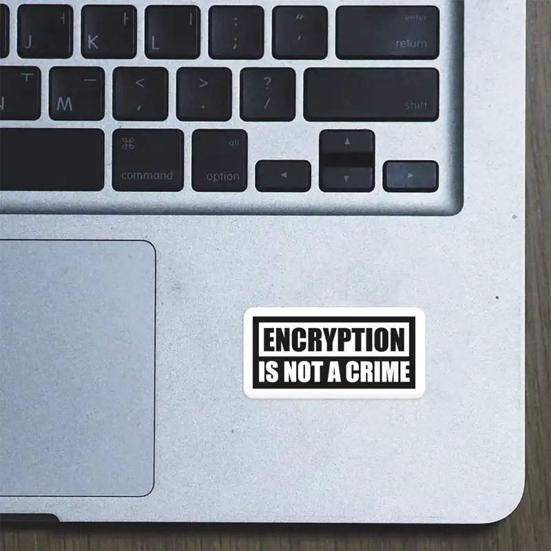 Encryption is not a Crime – Laptop Sticker