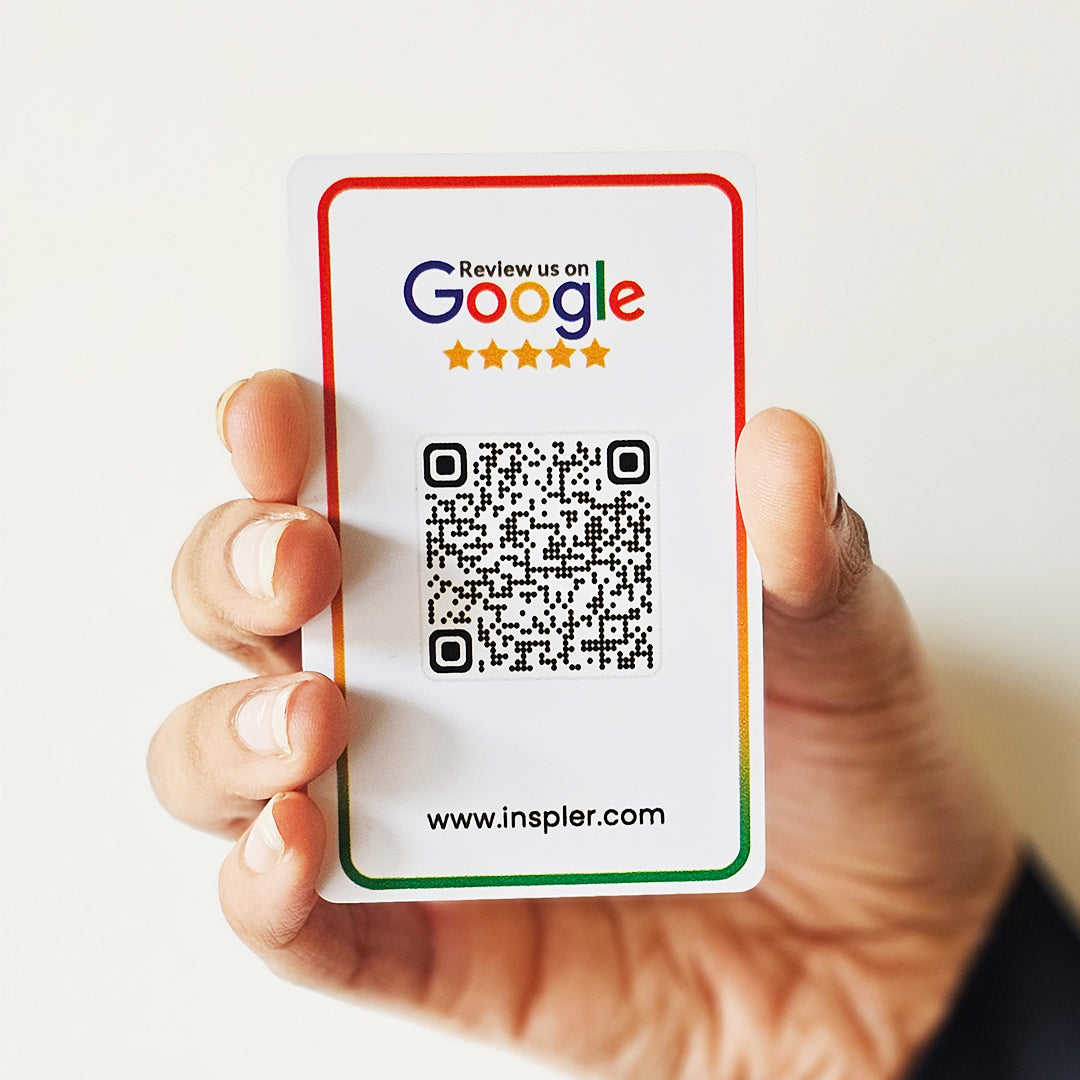 NFC + QR Code Google Review Card