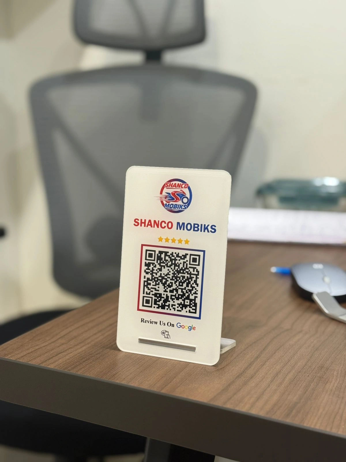 Customized Detachable acrylic 1 qr stand