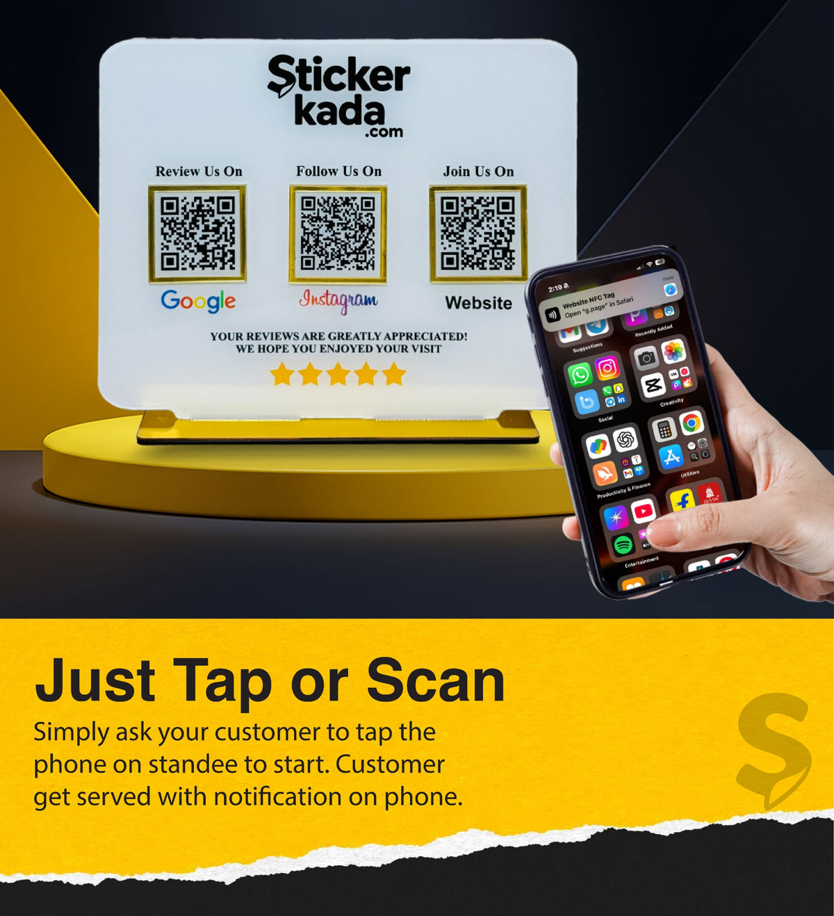 Just Tap or Scan