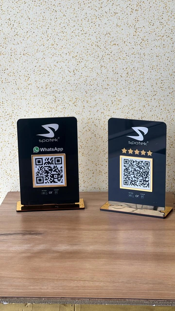 Customised NFC Acrylic Stand ONE QR