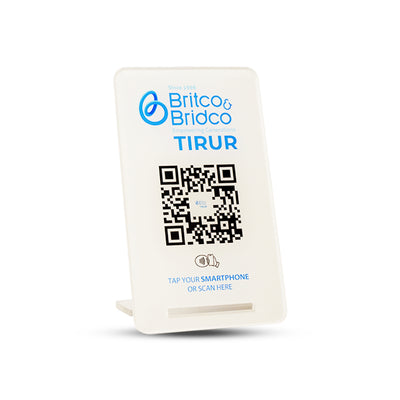 Customized Detachable acrylic stand 1 QR stand
