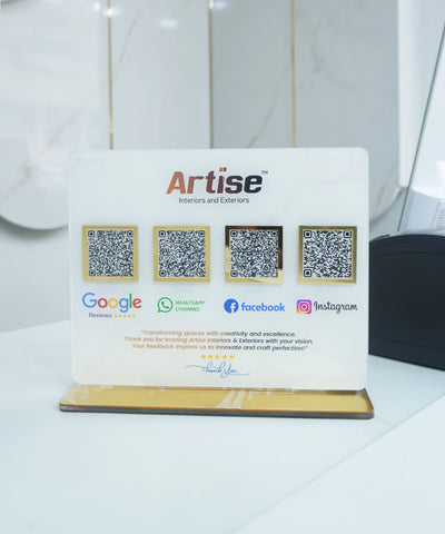 Customised Acrylic review stand