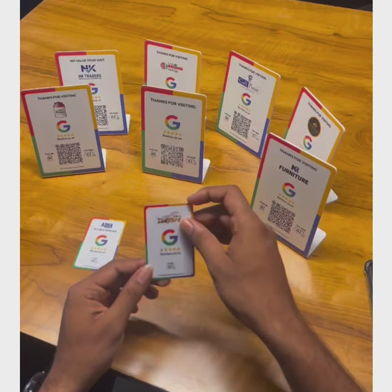 NFC-QR-Google-Review-PVC-Stand-video