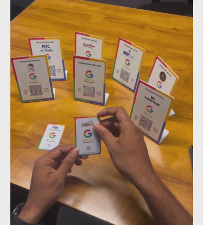 NFC-QR-Google-Review-PVC-Stand-video