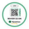 TripAdvisor sticker with QR code - Round
