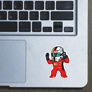 Buy Sebastian Vettel Chibi – Sticker in India