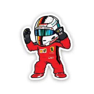 Buy Sebastian Vettel Chibi – Sticker in India