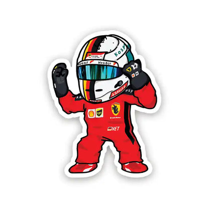 Sebastian Vettel Chibi – Sticker