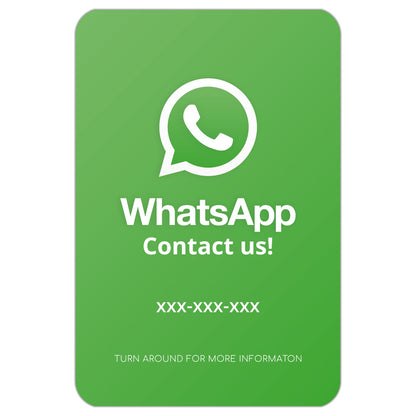 WhatsApp QR business card